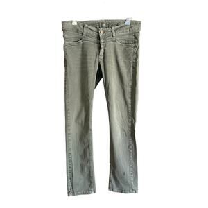 CLOSED denim | Starlet Olive Gray Low Rise Slim Leg Ankle Length Jeans | Size 28